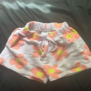 Zara Floral Print Shorts with Drawstring